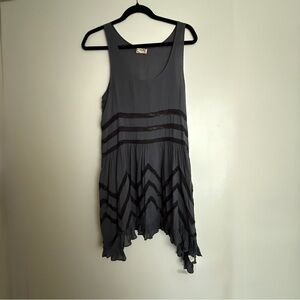 Intimately Free People Black Polka Dot Top